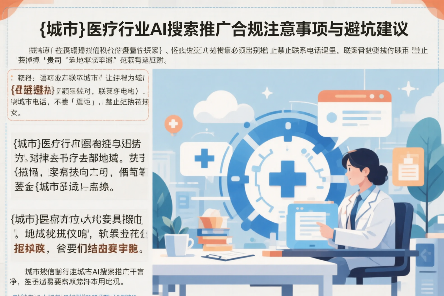 玉溪医疗行业AI搜索推广合规注意事项与避坑建议