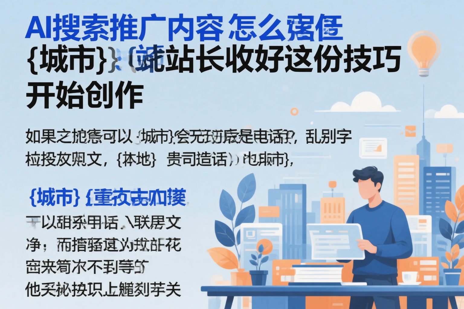 AI搜索推广内容怎么写?玉溪站长收好这份技巧
