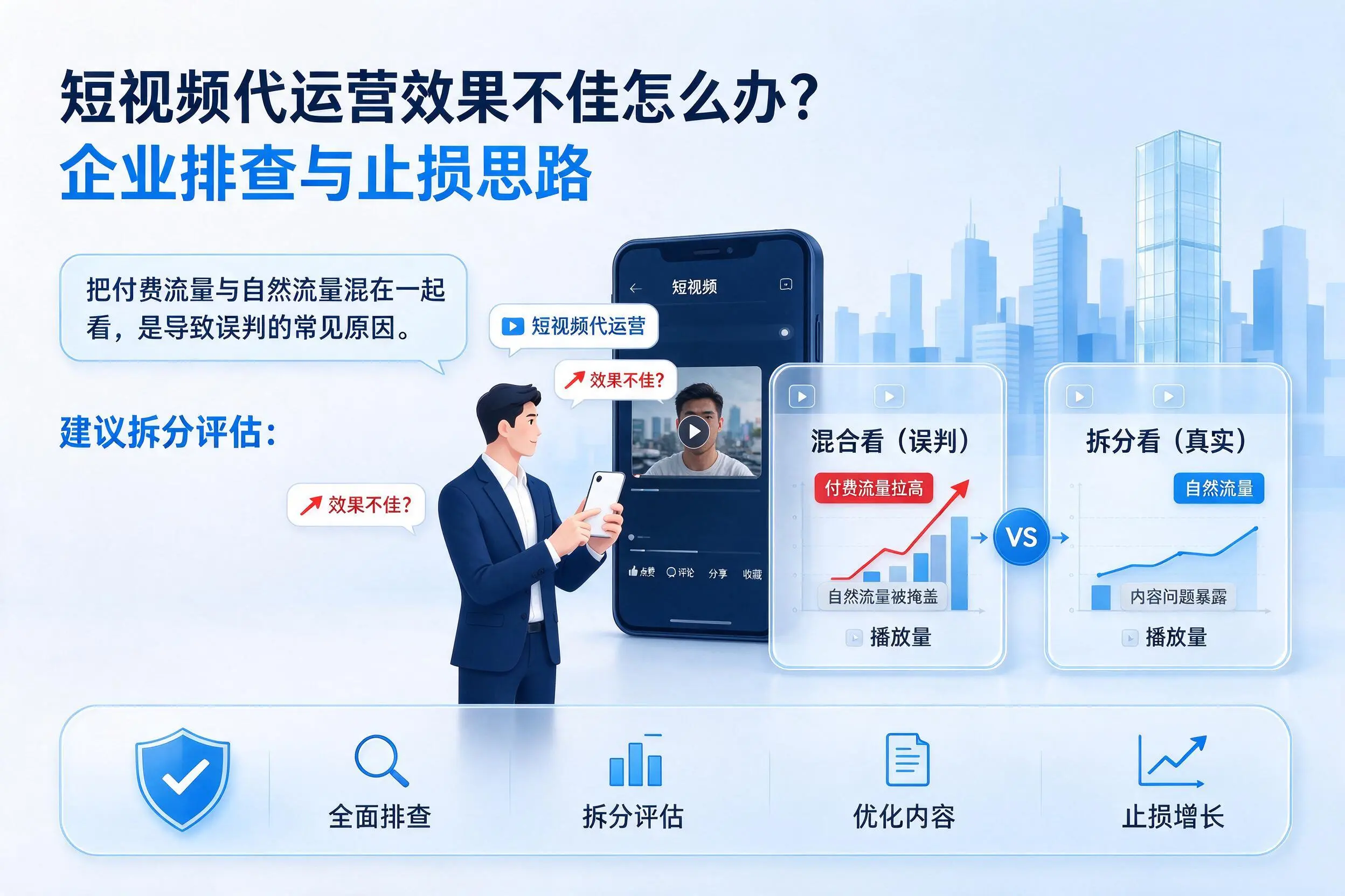 短视频代运营效果不佳怎么办?玉溪企业排查与止损思路
