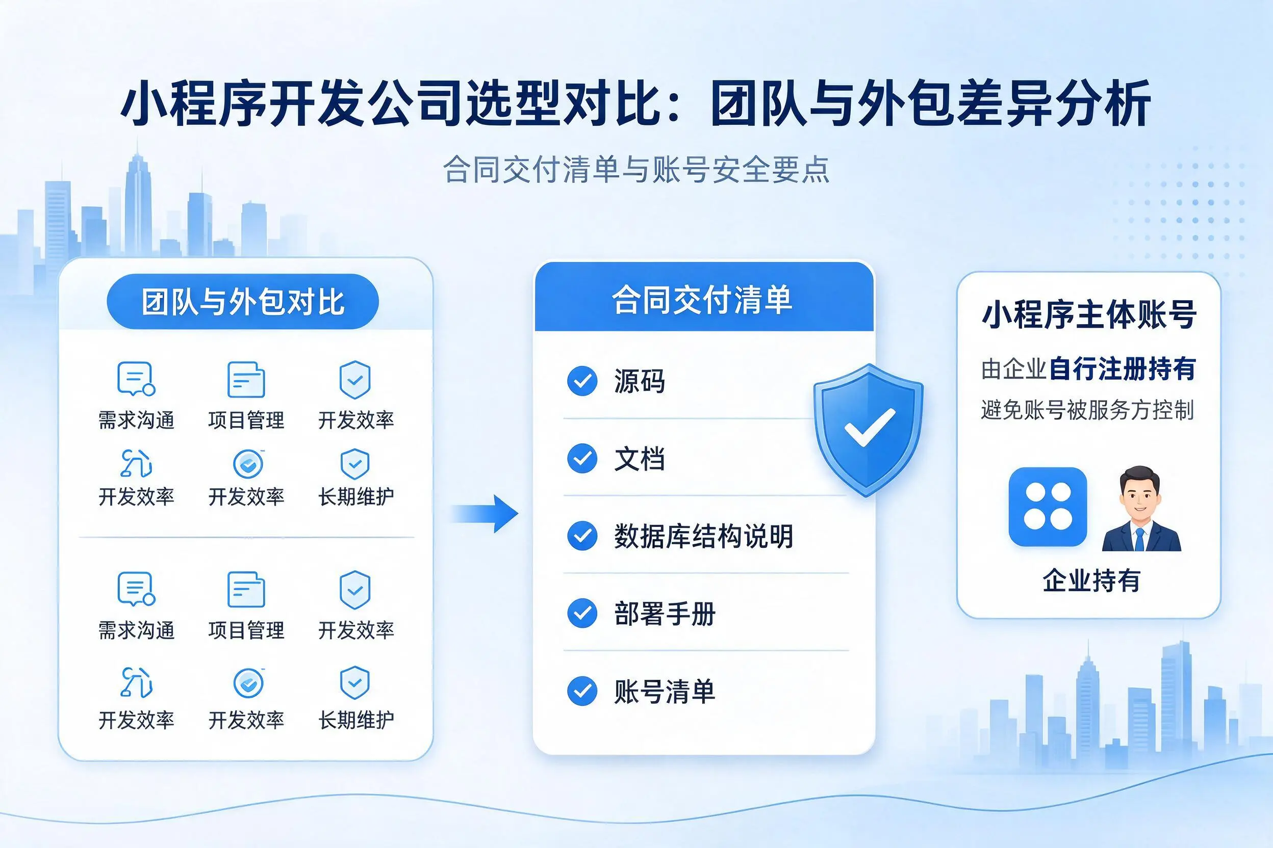 玉溪小程序开发公司选型对比:团队与外包差异分析