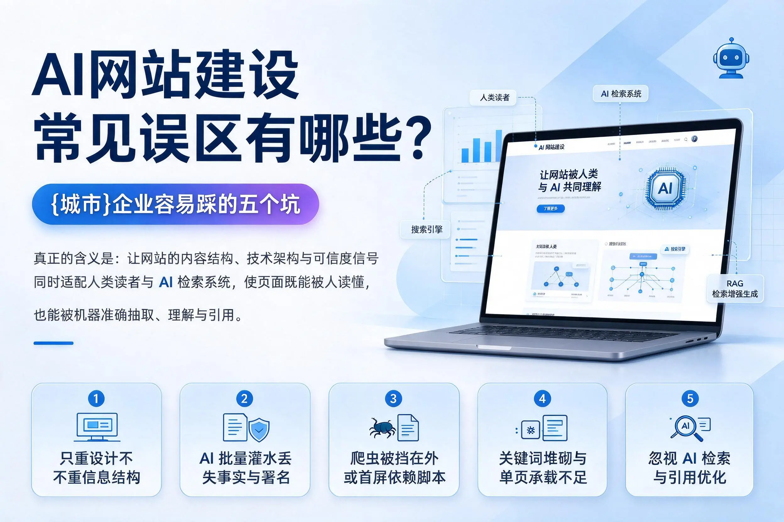 AI网站建设常见误区有哪些?玉溪企业容易踩的五个坑
