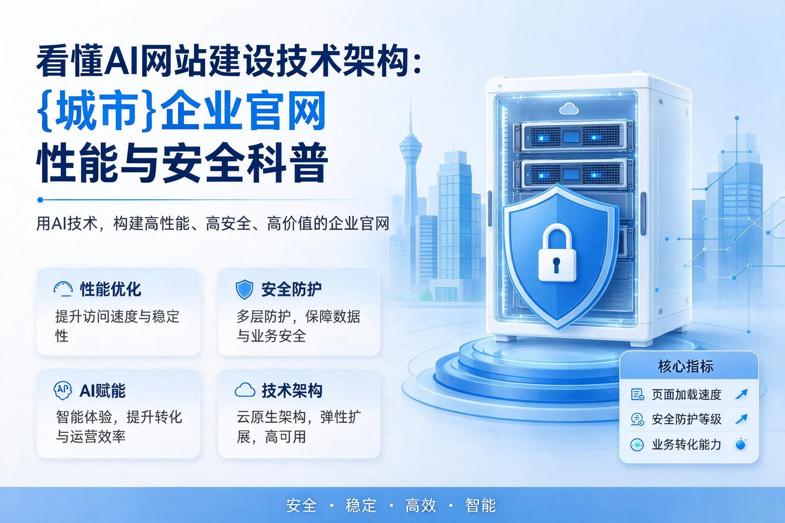 看懂AI网站建设技术架构：玉溪企业官网性能与安全科普
