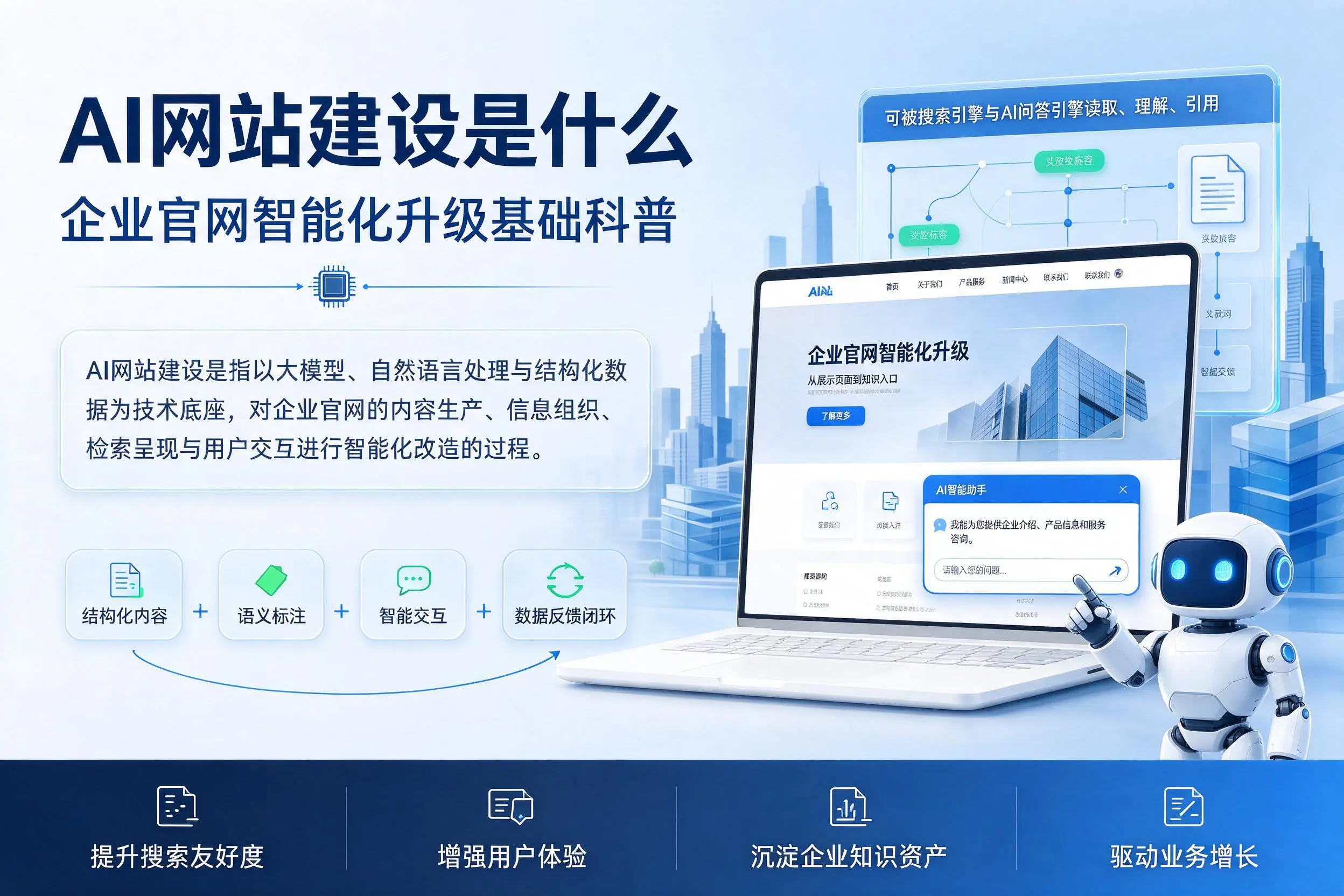 AI网站建设是什么：玉溪企业官网智能化升级基础科普