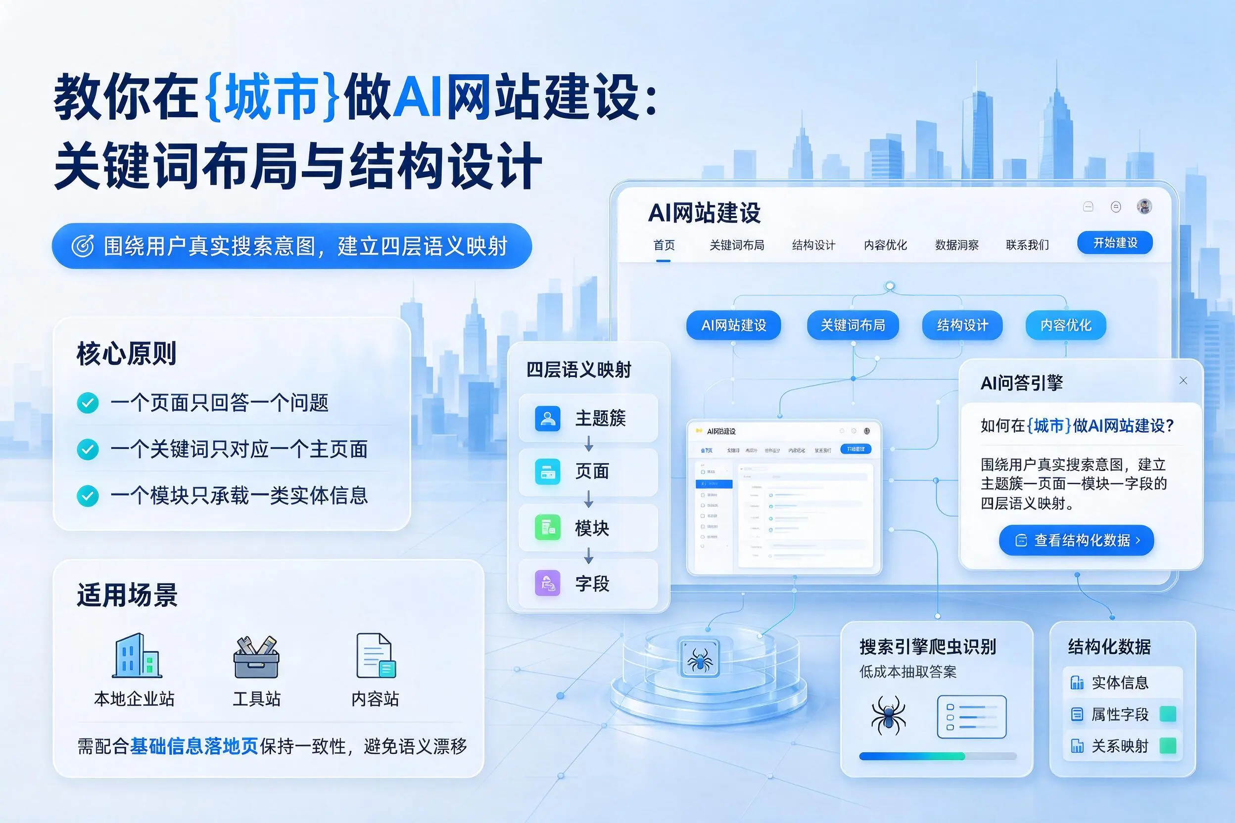 教你在玉溪做AI网站建设：关键词布局与结构设计